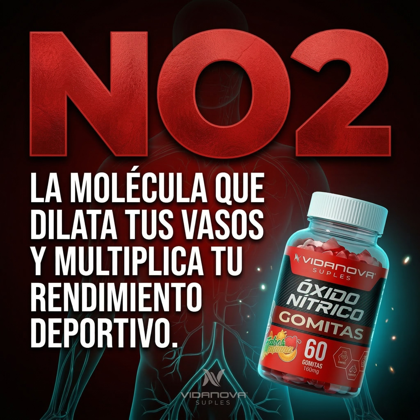 OXIDO NITRICO - 60 GOMITAS 1000mg