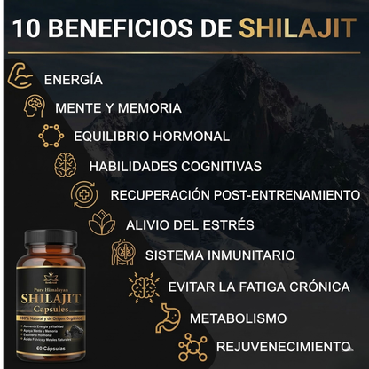 SHILAJIT PURE HIMALAYA 60 CAPSULAS
